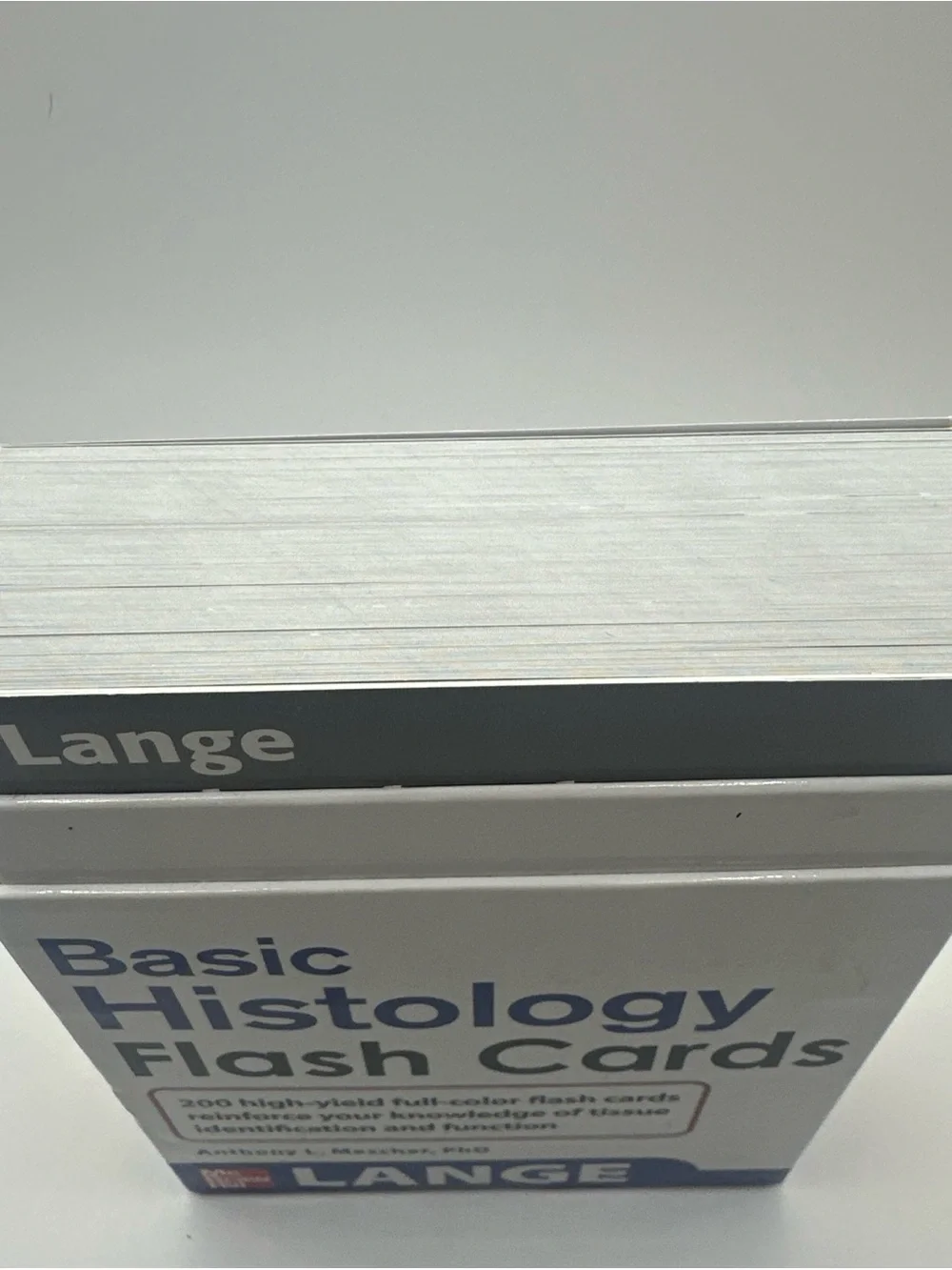 Lange Basic Histology Flash Cards - White with Multicolor Top